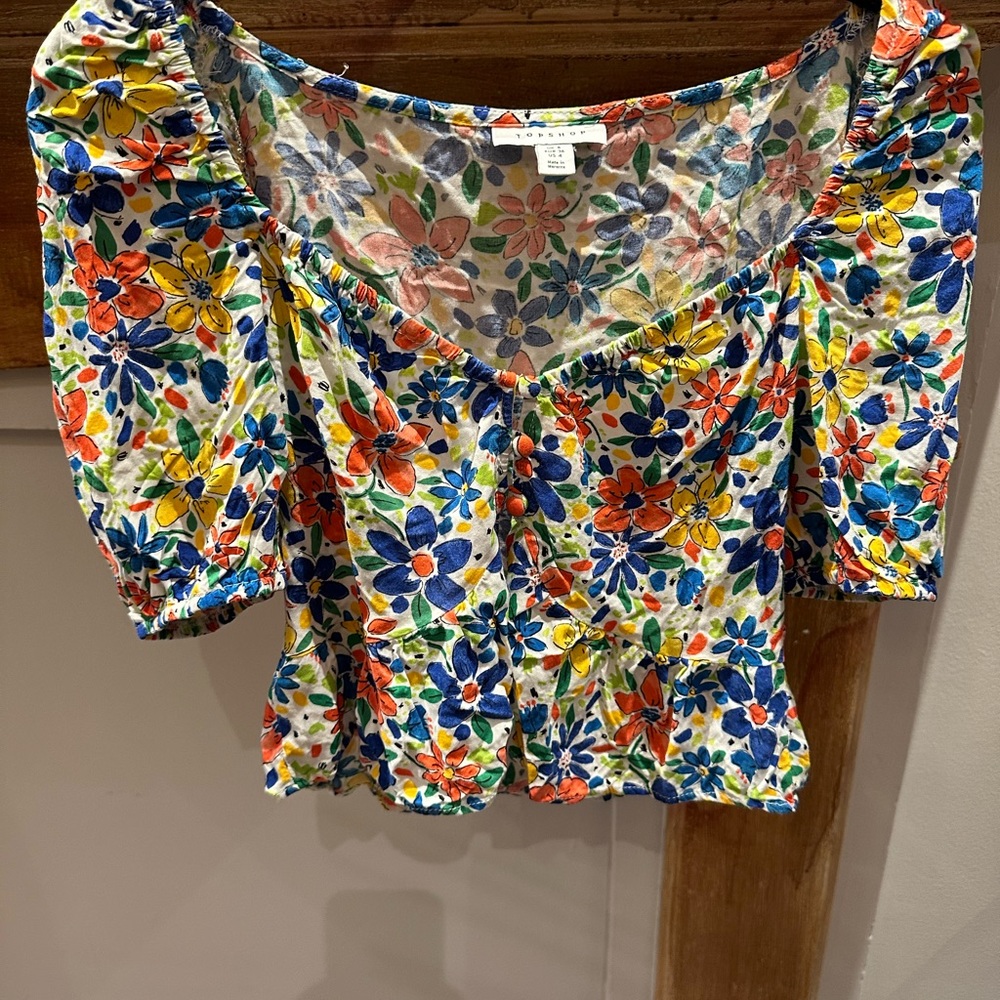 Beautiful summer lightweight floral top shop top in excellent condition